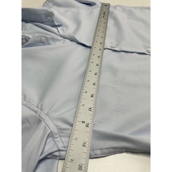 Denim & Flower by Ricky Singh Long Sleeve Button-Up Shirt Light Blue Mens Size S - Picture 7 of 10